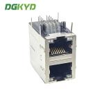 PCB Mount Modular 8P8C 2x1 Female RJ45 Ethernet Connector
