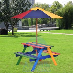 Wholesale Multicolor Swimming Pool Accessories Non Toxic 4 Seat Kids Picnic Table Bench Set from china suppliers