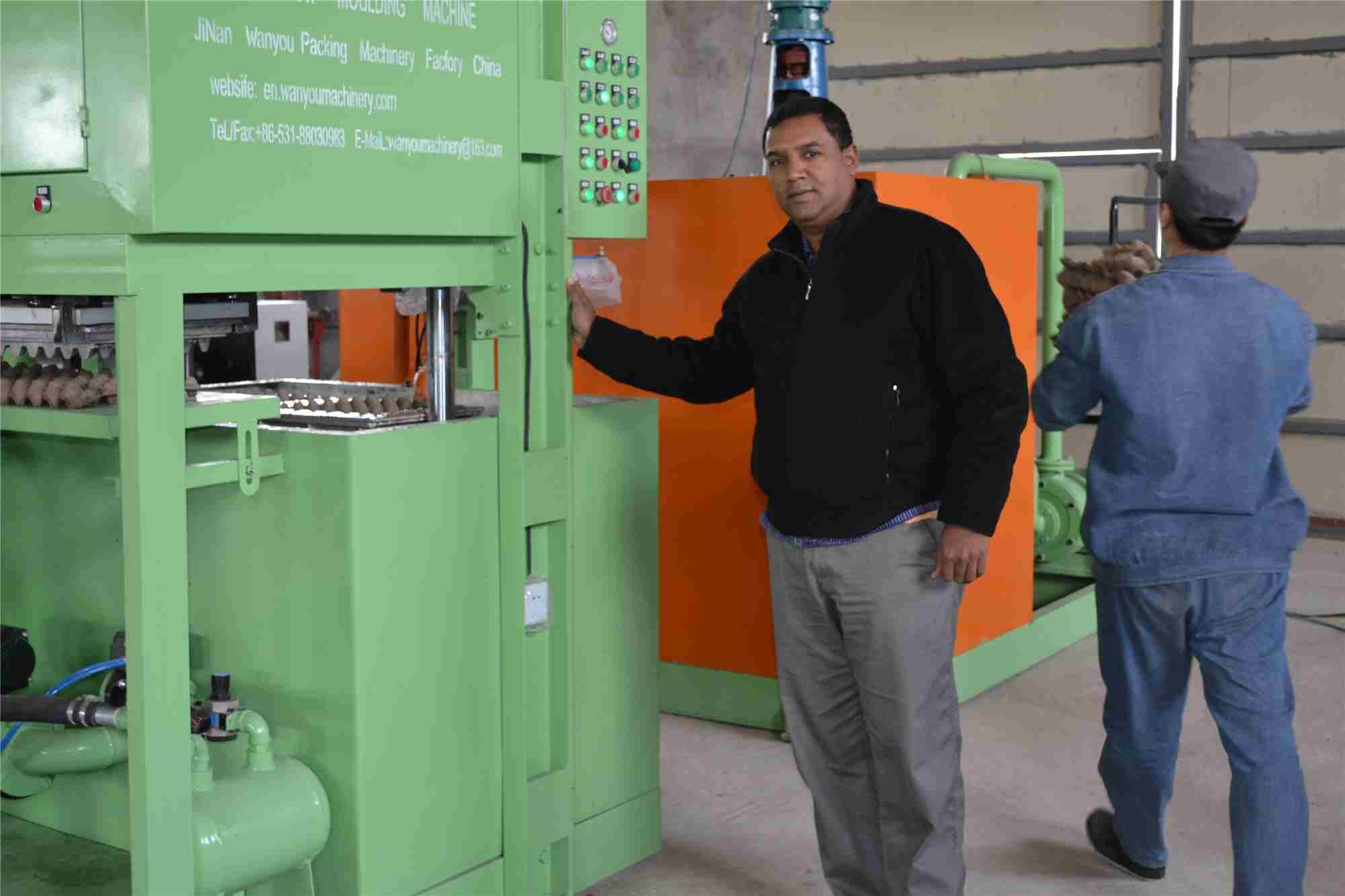 Recycling Waste Paper Egg Tray Machine / Reciprocating Egg Paper Tray Machine