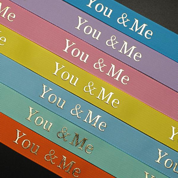 Custom Luxury Foam Logo Printed Grosgrain Ribbon 3D Raised Logo Branded Ribbon