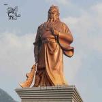Bronze Guan Gong Statue Guan Yu Copper Sculpture Chinese Martial Saint Outdoor