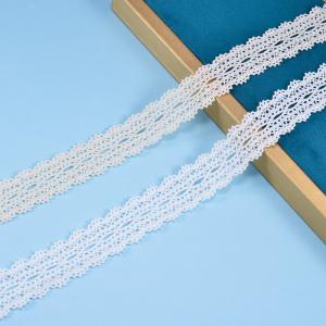 Wholesale 1/2 Inch Width Cotton Lace Trim Embroidery White Ribbon Lace from china suppliers
