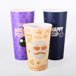 80mm Diameter Cardboard Branded Paper Cups Single Wall Cups