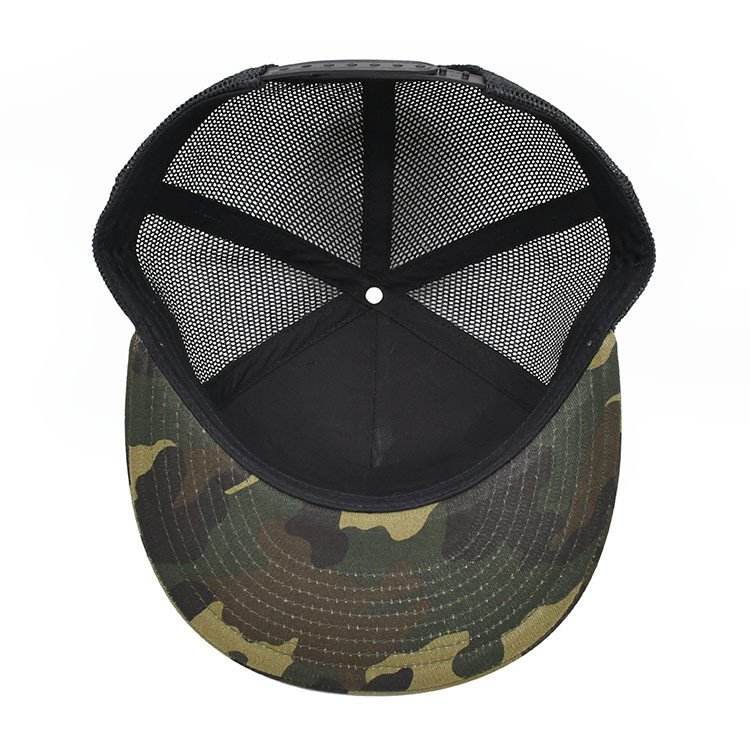 Five Panel Outdoor Baseball Cap Men'S Tactical Camouflage Sport Trucker Cap