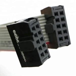 Wholesale 28awg Ribbon Flat Cable Assembly 10 Pin 2.54mm Pitch IDC Connectors UL2651 from china suppliers