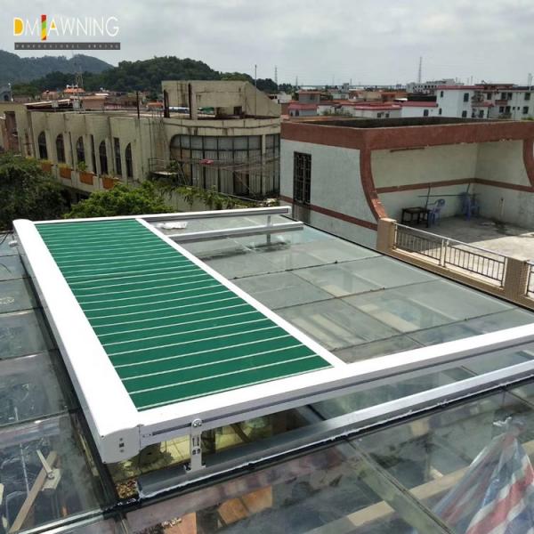 Skylight Motorised Retractable Awnings Aluminum Conservatory Canopy Awning
