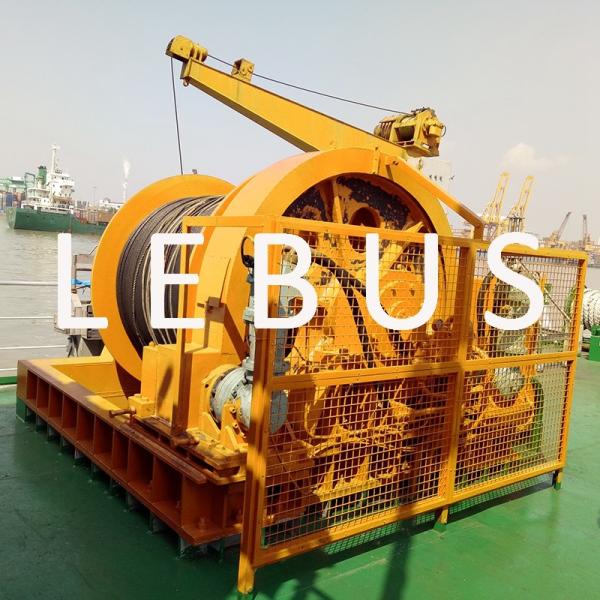 Electric / Hydraulic Crawler Crane Winch Crane Windlass Groove Drum 3 MM~190 MM