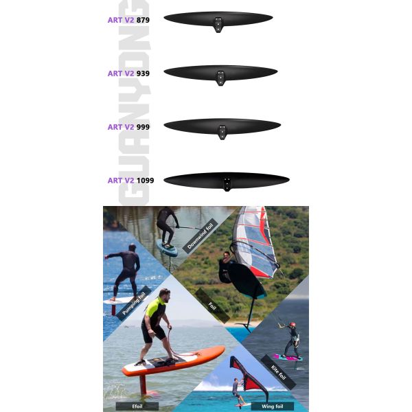 High Modulus Carbon Hydrofoil Front Wing Jumping Kit Surfing Foil Wing Surfing