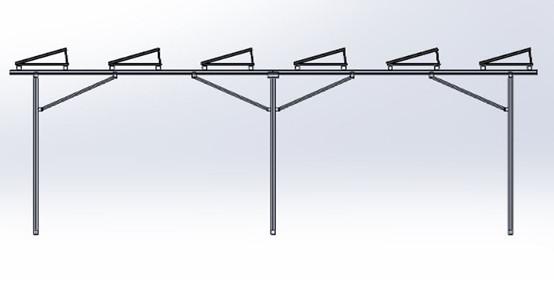 PV Energy Carport Solar Systems Silver Pre Assembled Agricultural Greenhouse