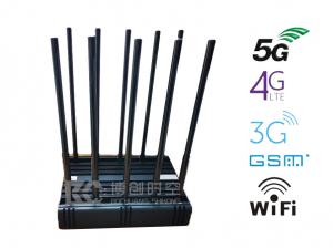 Wholesale 100W high power Desktop 2g.3g.4g 5g GPS WiFi 2.4G 5.8G frequency mobile phone jammer WiFi Wireless Network Signal Jammer from china suppliers
