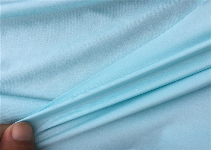 Single Jersey Stretch 90 Poly 10 Spandex Fabric Breathable For Swimwear
