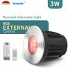 Buy cheap 3W RGB Color Extenal Control Underwater Led Lights swimming pool light from wholesalers
