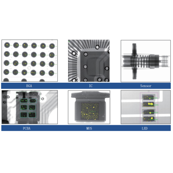 IHDR Algorithm Enhanced BGA & PCBA X-ray Inspection UNICOMP AX8300 Ultra-Clear Defect Visualization