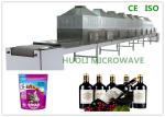 Tunnel Microwave Sterilization Machine / Belt Type Food Drying Sterilizing
