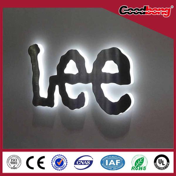 Doubleside 3D LED aluminum signs/acrylic vacuum forming mirror signs/metal