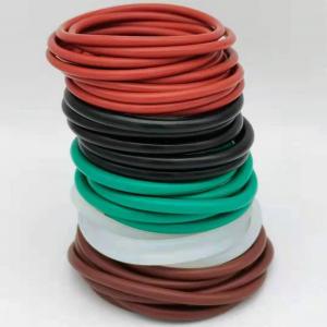 China Heat Resistance Colorful Silicone Rings Non Toxic AS568 ISO 3601 Standard on sale