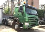 6x4 10 Wheel Diesel Blue Head Box Engine Semi Flatbed Trailer
