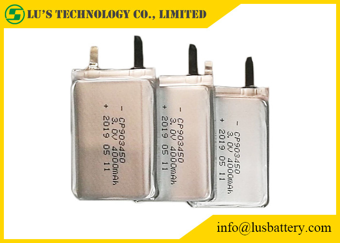 CP903450 not rechargeable Lithium Battery 3V Ultrathin battery 4000mah 3.0v thin cell CP903450 flat lithium battery
