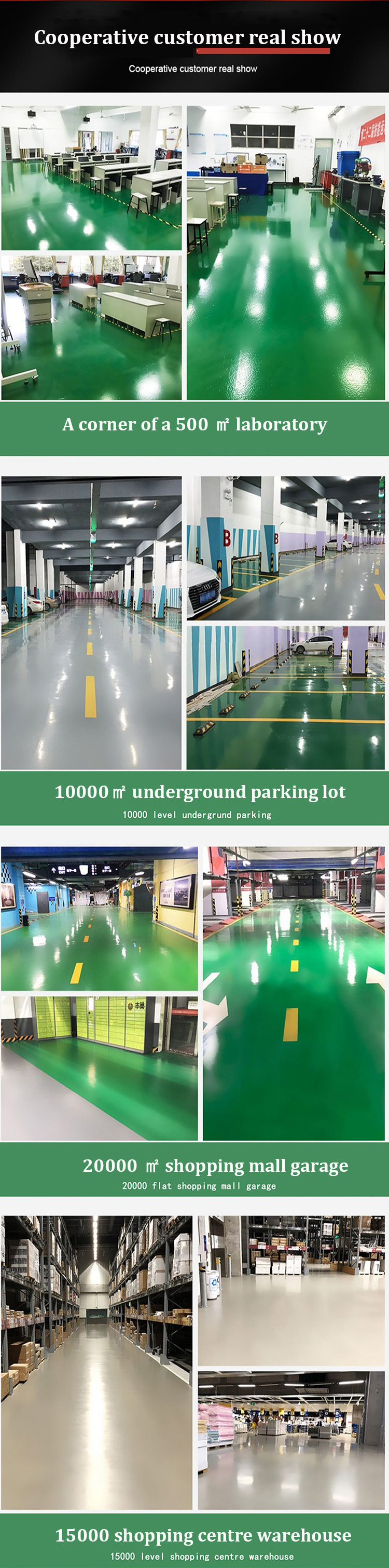 Brush Application Method NEWNESS Epoxy Resin Flakes Coating for Basement Floor System