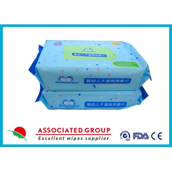 Plain Spunlace Disposable Dry Wipes Nonwoven Fabric For Cleaning Body / Hand