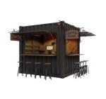 Galvanized Steel Square Tubes Mini Popup Shop Mobile Container Coffee Bar Houses