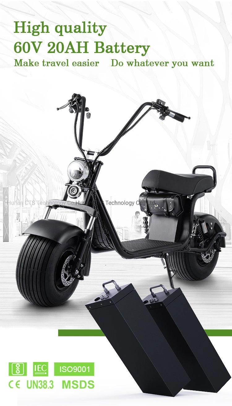 LiFePO4 24V 36V 48V 60V 72V 20ah Lithium Battery Scooter 500W Electric Bike Battery Pack with BMS