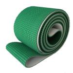 Industrial Blue Wavy Grass PVC Conveyor Belt Green Conveyor Belt For Airport