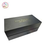 Black Neck Box With Gold Foil Logo EVA Insert For Cosmetic Package