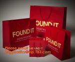 white craft paper rope handle paper shopping bags wholesale, fancy logo printed
