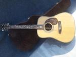 Deluxe acoustic guitar OEM acoustic electric guitar super deluxe abalone