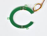 Flat Pancake Slip Ring Thin Space Through Bore 55mm 0-5VDC For Electrombile