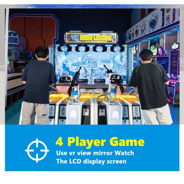 VR Shooting Simulator Amusement Park Coin-operated 4-person Shooting Game VR lron Legionv