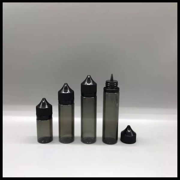 Vape Juice PET Empty Wide Mouth Unicorn Bottles RV 30/60/120ml Long Thin Tip Dropper