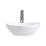 White Vessel Sink Table Top Bathroom Ceramic Sanitary Wares Art Wash Basin