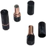 Elegant Sexangle Plastic Lipstick Cases Empty Cosmetic Container in Black or