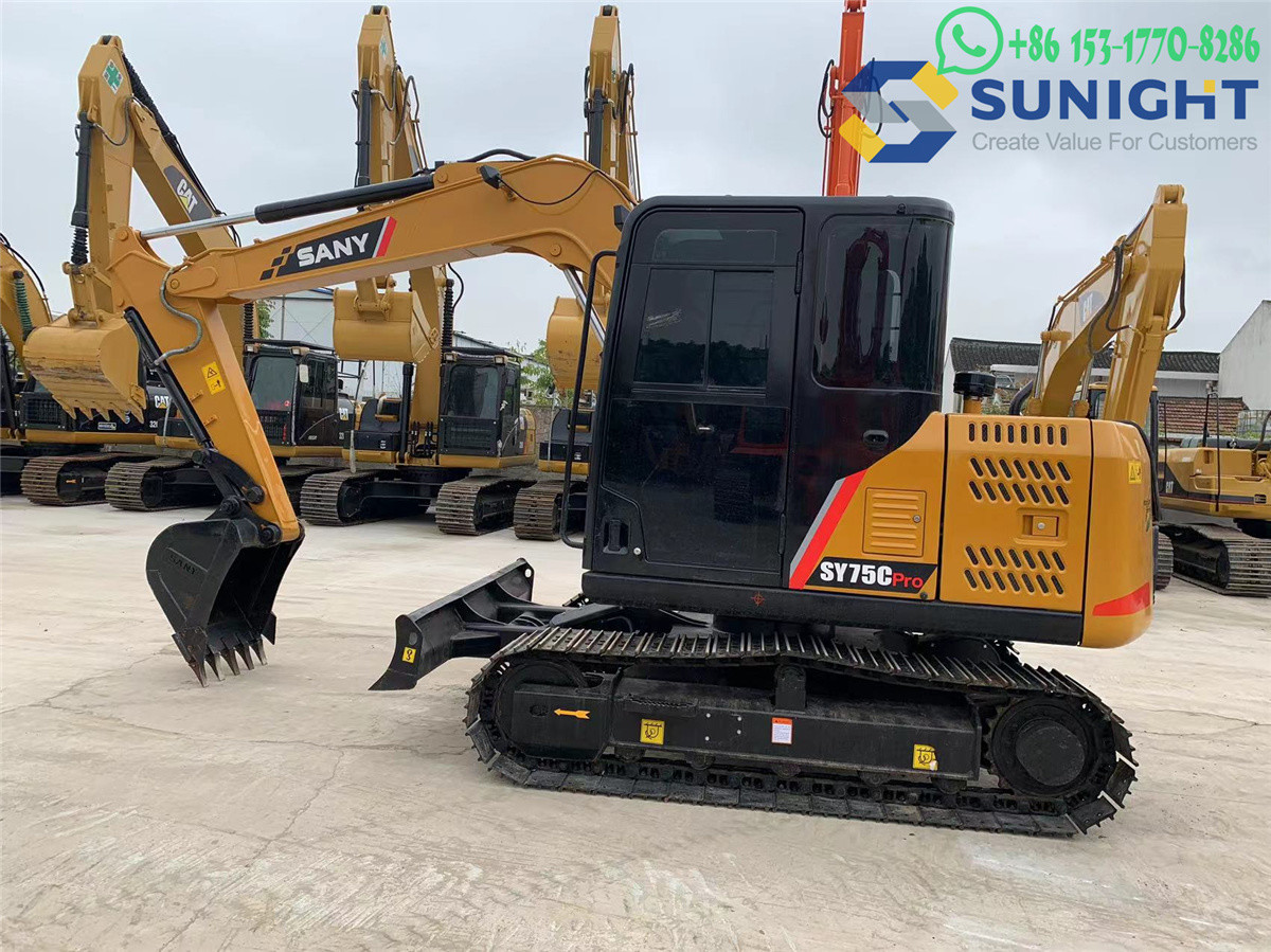 Efficient Safe Comfortable Convenient SANY Sy75c Crawler Excavator Used Sy75c
