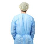 SMS Blue Disposable Isolation Gown , Hospital Visitor Medical Isolation Clothing