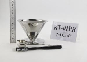 Wholesale Double Wall Pour Over Dripper , 304 Stainless Steel Coffee Dripper from china suppliers
