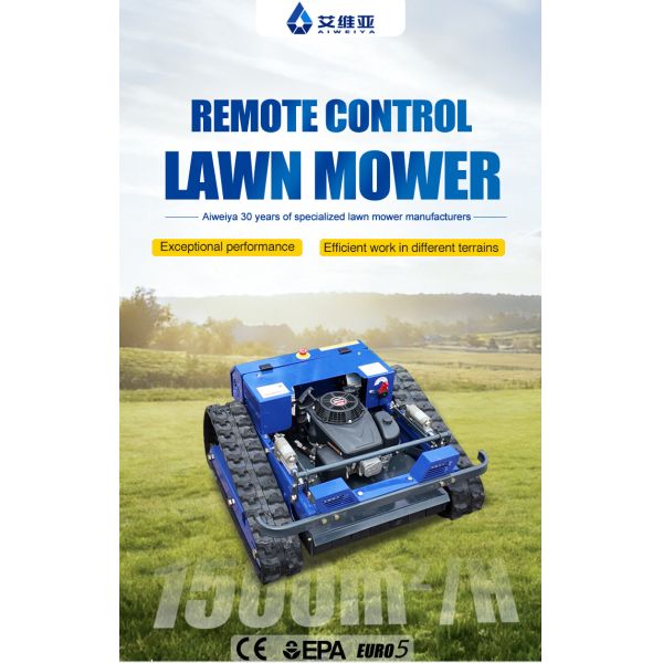 European Spot High Chassis Remote Control Tracked Mower Avoid Fruit Tree Branches Hilly Wasteland Lawn Mowers