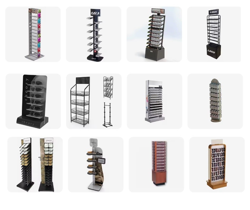 620mm X 430mm Metal Display Stands Tie Scarf Storage Tabletop Display Stands