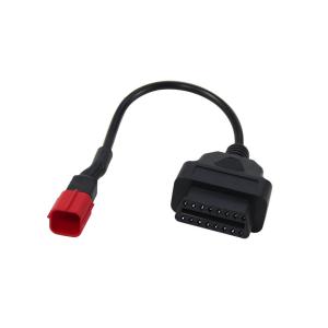 China Motorcycle OBD1 to OBD2 Adapter Cable 6 Pin OBD Diagnostic Cable Customized Length on sale