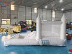 Customized Inflatable White Wedding Bouncy Castle Jumping House For Wedding