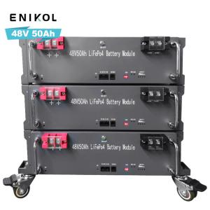Wholesale Energy Storage Stackable LiFePo4 Battery Rack mount 50ah 48V Lithium Battery Pack from china suppliers