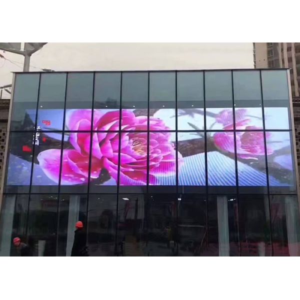 Anti Collision Transparent Glass LED Display 336x80 Module Resolution