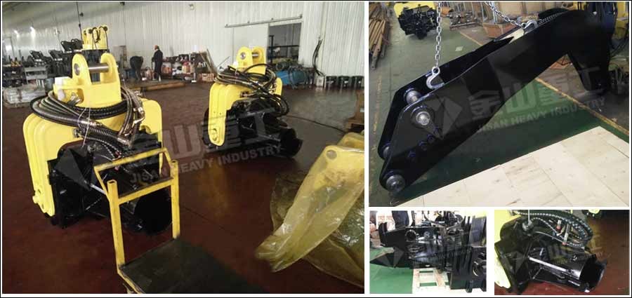 SK210 Excavator Vibratory Pile Hammer Changeable Gear High Efficiency