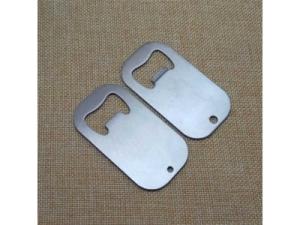 Wholesale Stainless Steel Engrave Blank Dog Tag Beer Bottle Opener,Promotion die punched stainless steel dog tag bottle opener from china suppliers
