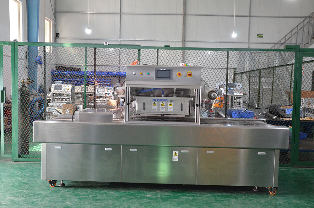 Restaurant Food Vacuum Tray Sealing Machine MAP Filling Sealing Machine