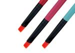 Red Small Angled Liner Brush Brow Double Ended Makeup Brushes for Eyes