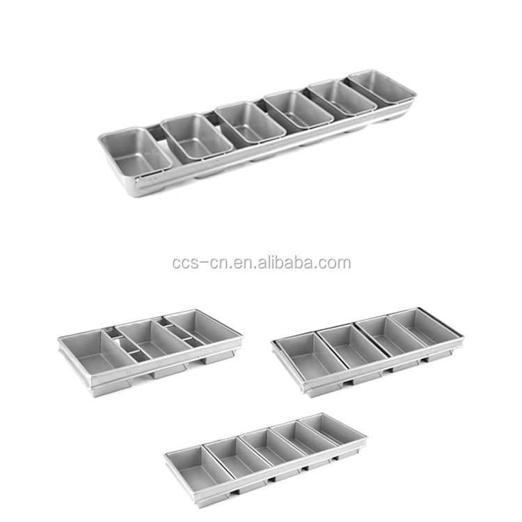 6 straps aluminum steel custom bread & loaf pans bread baking pan loaf tin non-stick baking loaf pan