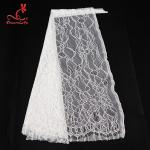 High quality White nylon lace fabric for long dress
